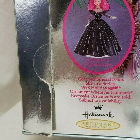 Vintage 98 Barbie Doll SPECIAL EDITION Rare 20200 Pink Black Silver Nostalgia - Picture 7 of 12
